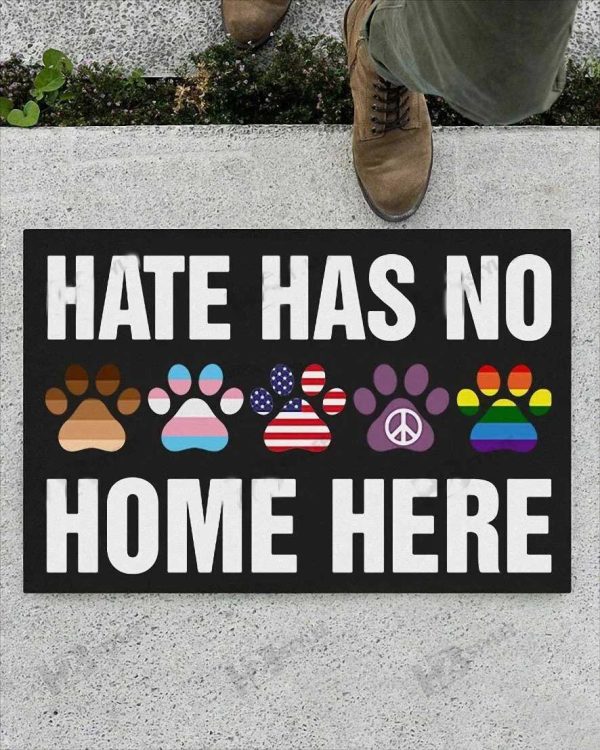 hate has no home here lgbt doormat doormat for gay lesbian transgender doormat gifts