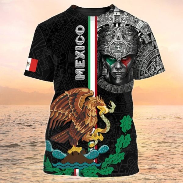aztec shirt 3d all over print mexico tee shirt aztec pattern gift for aztec lover