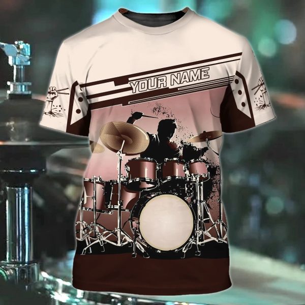 personalized 3d drummer shirt beautiful shirt playing drum drum lover gift present to drummer