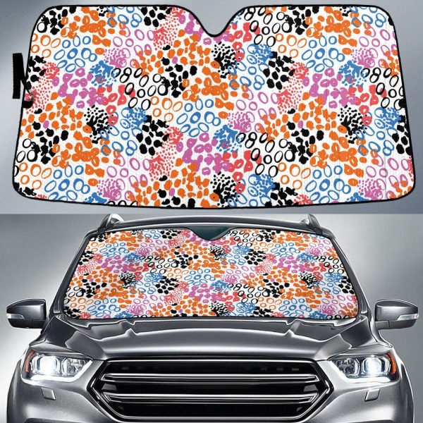 chromatic leopard cheetah skin texture car sun shades cover auto windshield coolspod