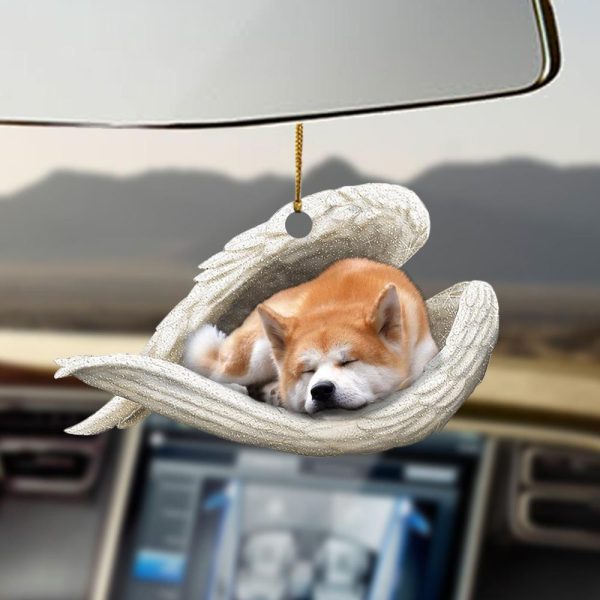 akita sleeping angel akita lovers ornament