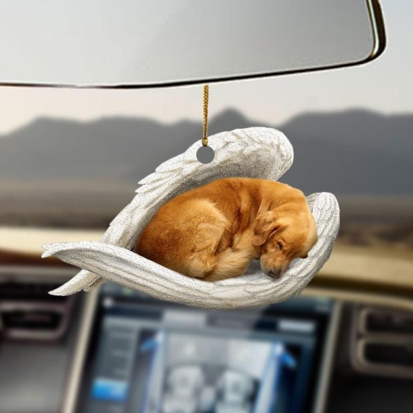 golden retriever sleeping angel golden retriever lovers dog lovers ornament