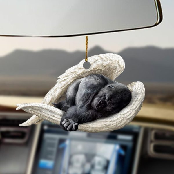 gorilla sleeping angel gorilla lovers ornament