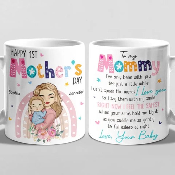 mothers love is peace family personalized custom mug mothers day baby shower gift gift for first mom