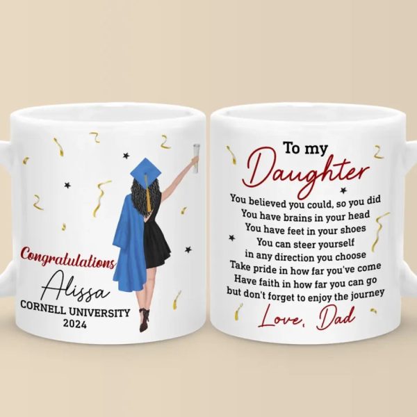 you believe you could so you did family personalized custom mug graduation gift for family members siblings brothers sisters