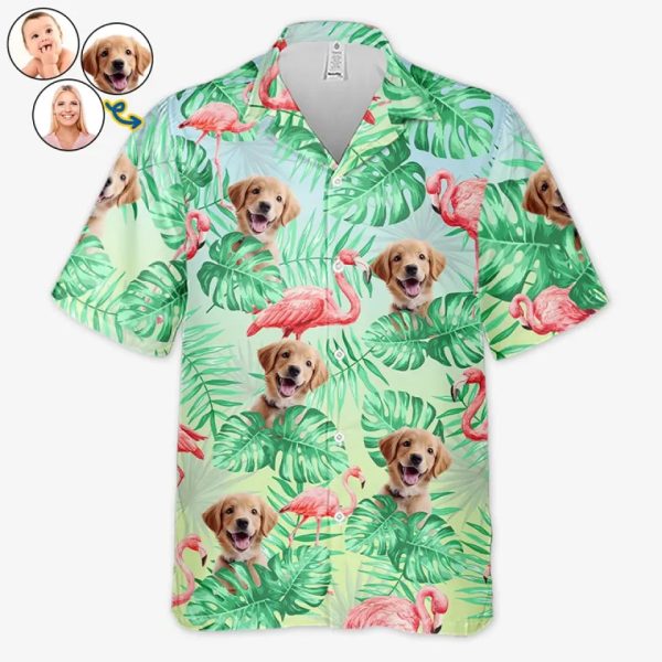 custom photo summer time is finally here dog cat personalized custom unisex tropical hawaiian aloha shirt summer vacation gift gift for pet owners pet lovers