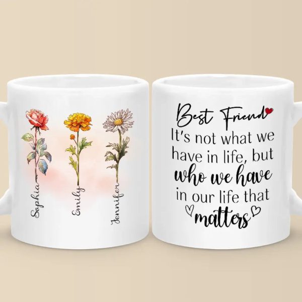 its not what we have in life bestie personalized custom mug gift for best friends bff sisters