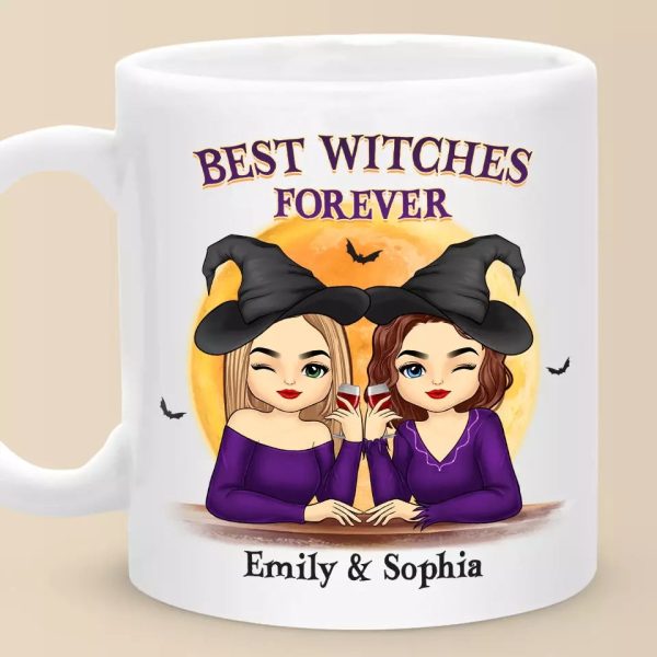 best witches forever bestie personalized custom mug halloween gift for best friends bff sisters