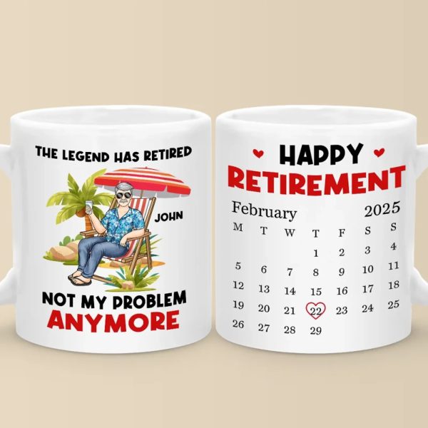 work ends life begins coworker personalized custom mug appreciation retirement gift for coworkers work friends colleagues