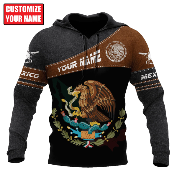 personal with name mexicano hoodie leather pattern cool premium mexico hoodie