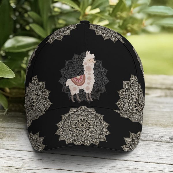 llama mandala pattern baseball cap coolspod