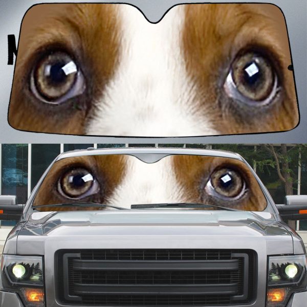 basset hounds eyes beautiful dog eyes car sun shade cover auto windshield