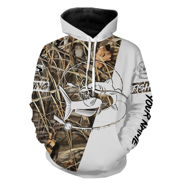 personalized catfish fishing tattoo full printing shirt all over print hoodie zip up hoodie