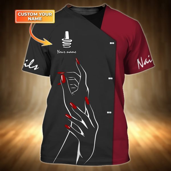 custom name nail shirt new nail technician gifts nail t shirts