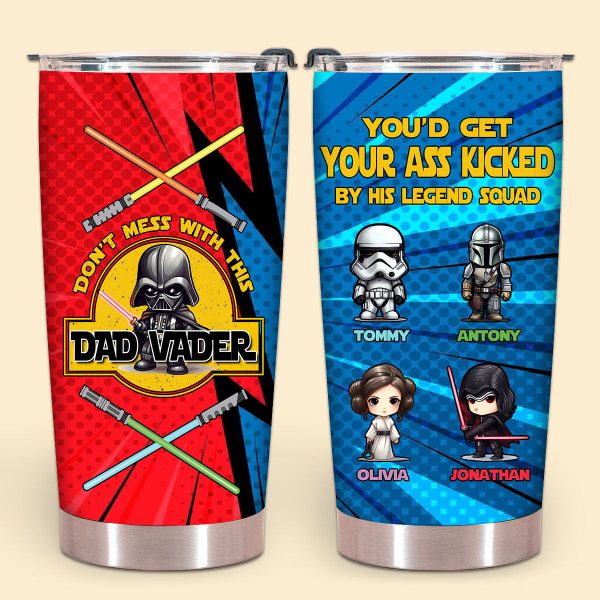 personalized coffee tumbler youd get your ass kicked personalized tumbler gift for dad fathers day birthday anniversary