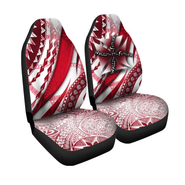 wallis et futuna car seat cover artsy style white