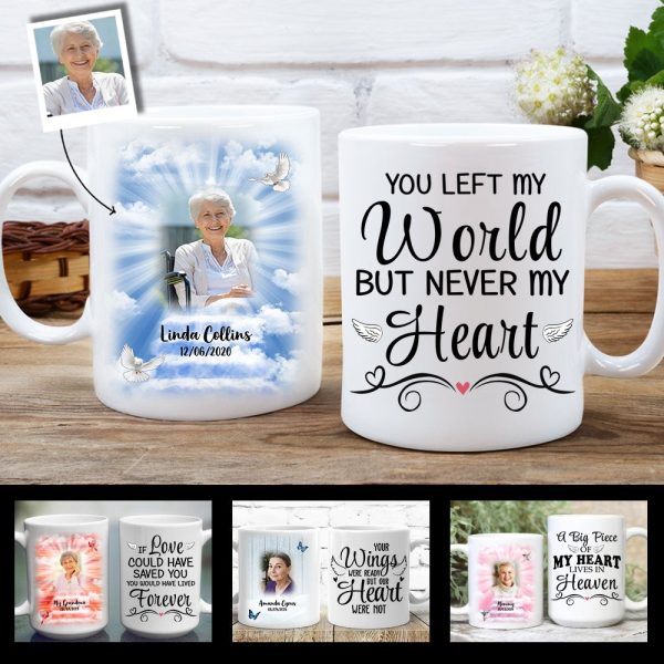 loving memories custom photo mug memorial