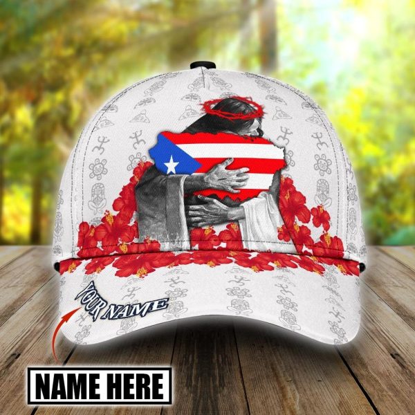 customize name puerto rico classic cap hibiscus puerto rican cap hat puerto rico gifts