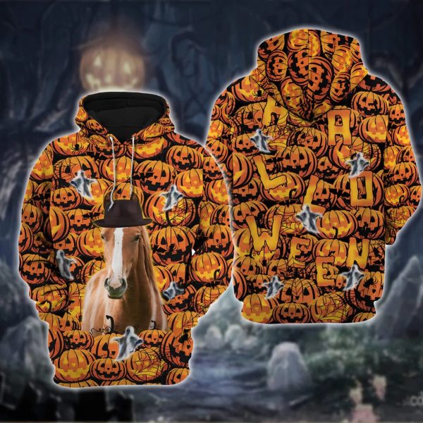 3d print halloween horse hoodie halloween gift to horse lovers