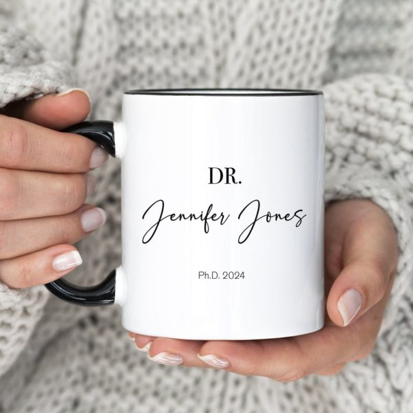 personalized doctor name coffee mug funny medical student gift custom phd student graduation mug dr graduate mug