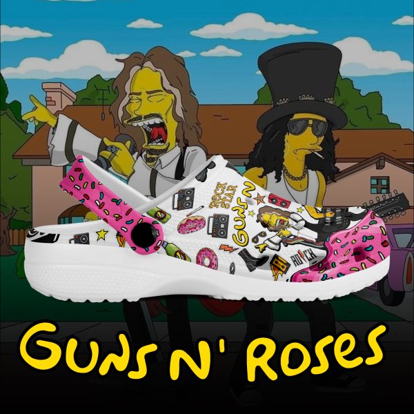 T1001 Guns N Roses x The Simpsons Crocs mockup 3 jpg 1.jpg