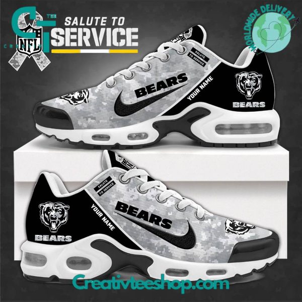 Chicago Bears Arctic Camo 2024 Salute to Service Air Cushion Sport Shoes