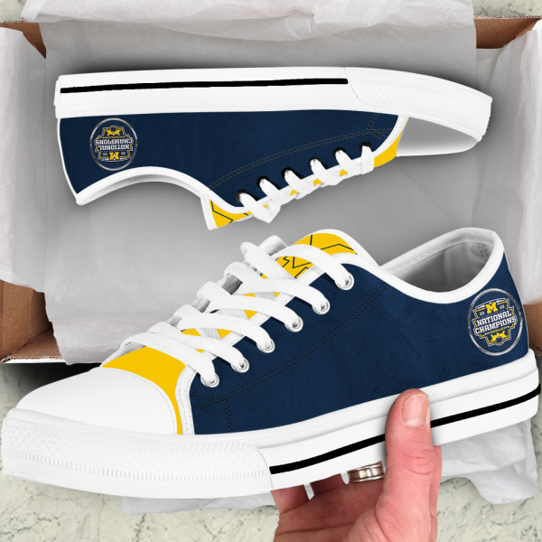 sportwearmerch michigan wolverines low top canvas sneakers shoes for men and women pvwql.png